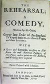 GORING, CHARLES. Irene, or The Fair Greek. A Tragedy. 1708 + VILLIERS, GEORGE, 2nd Duke of Buckingham. The Rehearsal. A Comedy. 1709